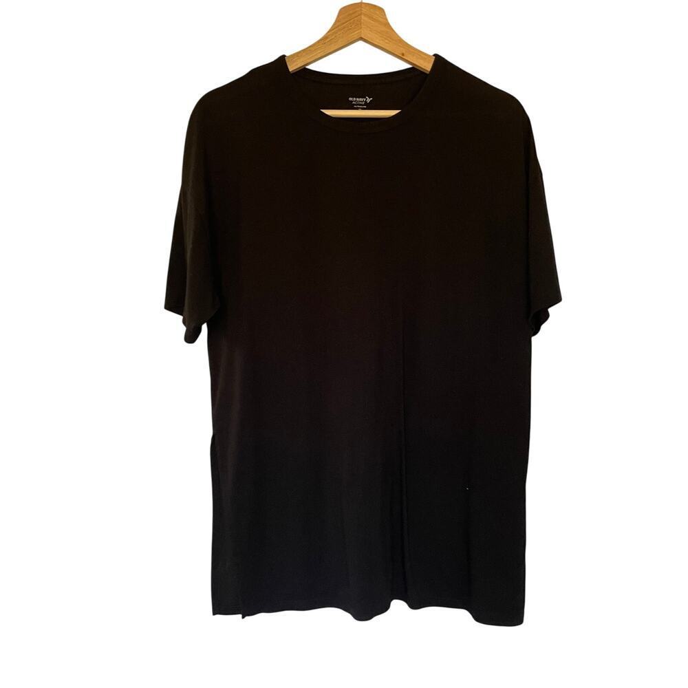 Old Navy Active ultralite black short sleeved t-shirt athleisure side slits XS